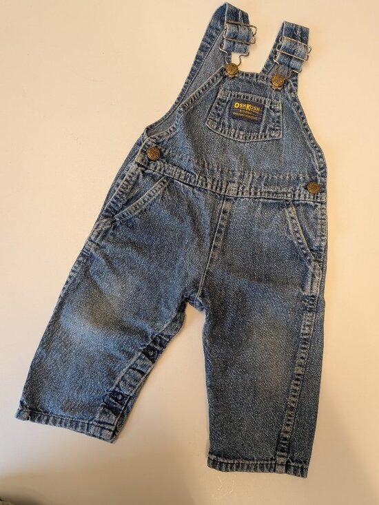 OshKosh B'gosh Other - VTG 1980s OshKosh B'Gosh Denim Vestbak Overalls - Made in USA (Size 12M)